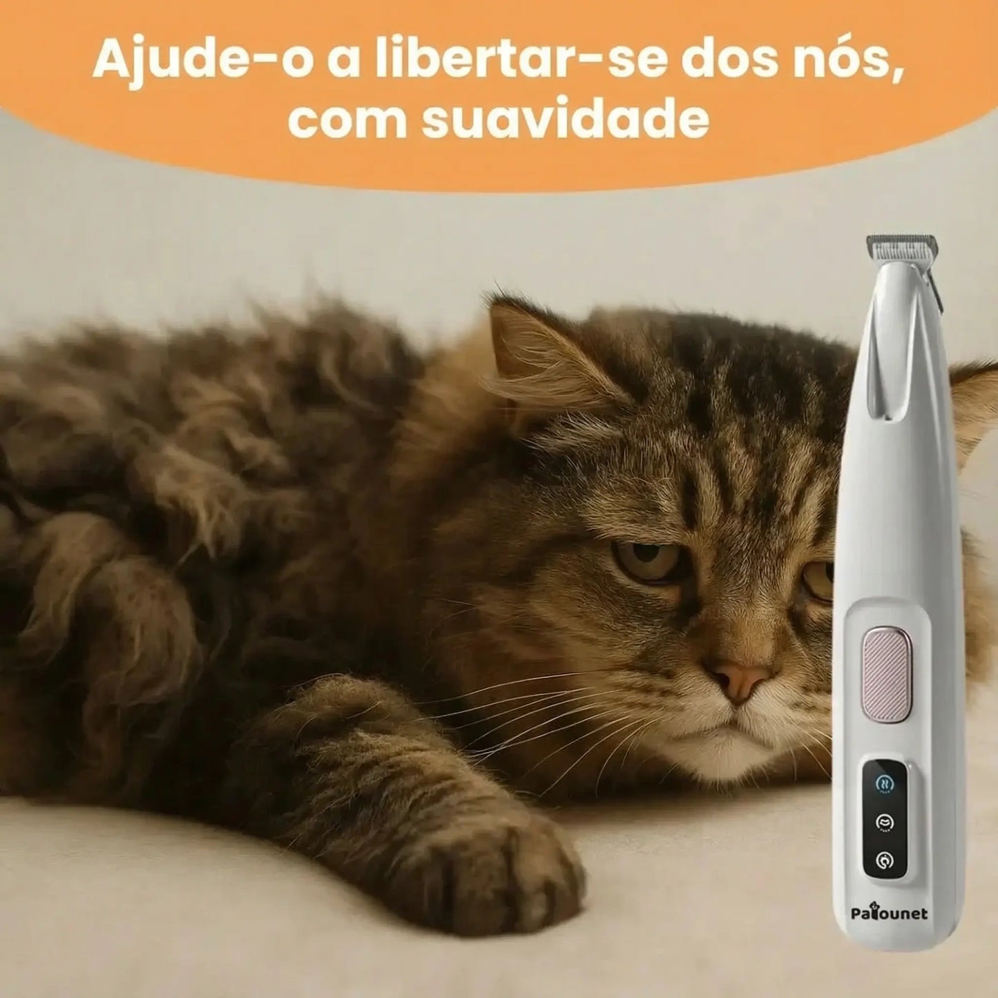 Patounet - Máquina de Tosquiar de Precisão para Gatos