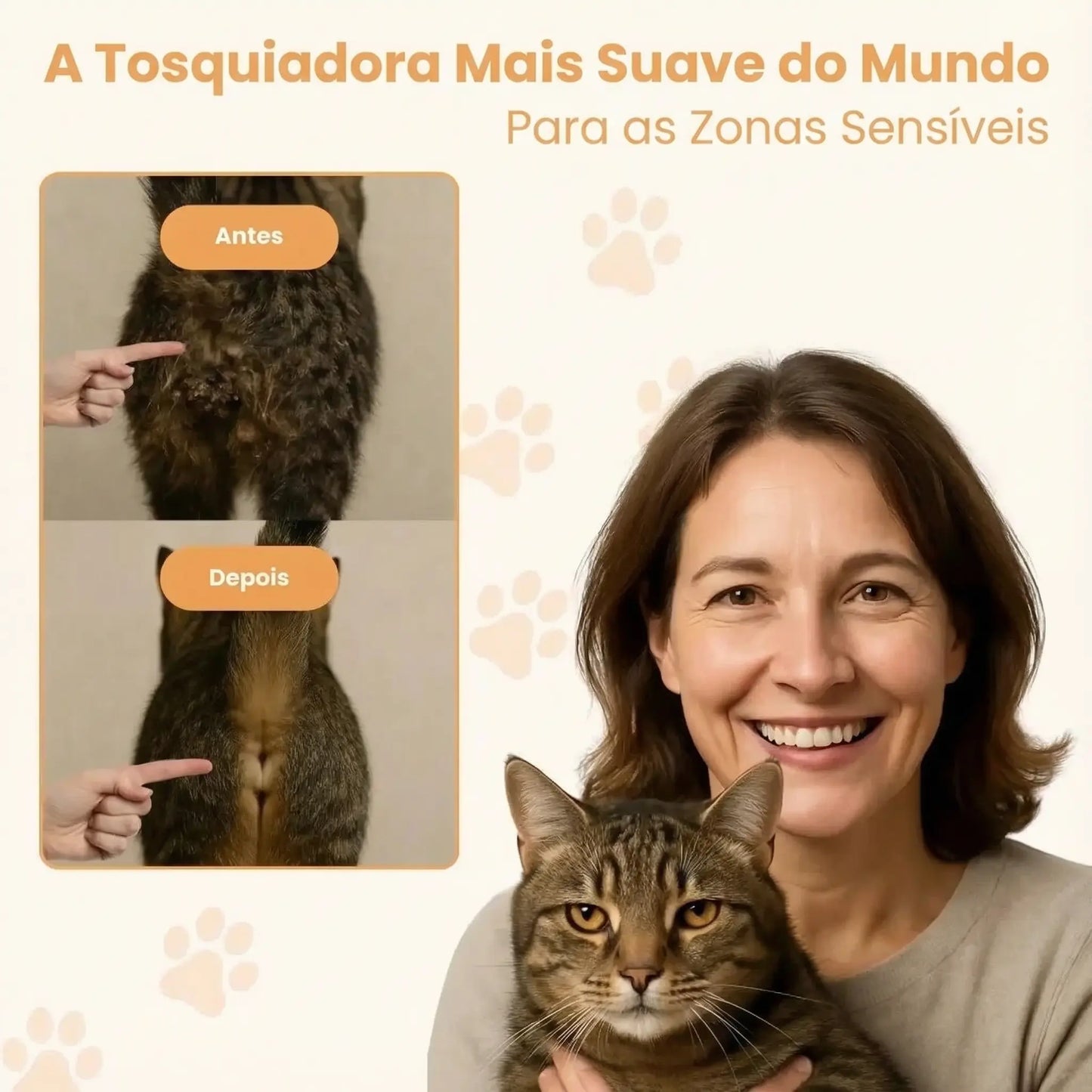 Patounet - Máquina de Tosquiar de Precisão para Gatos