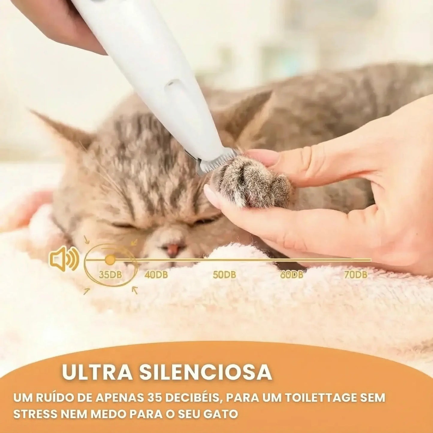 Patounet - Máquina de Tosquiar de Precisão para Gatos