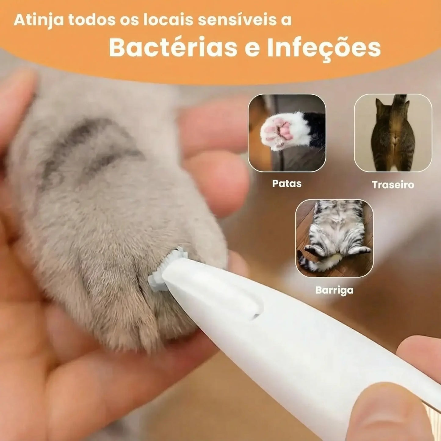 Patounet - Máquina de Tosquiar de Precisão para Gatos